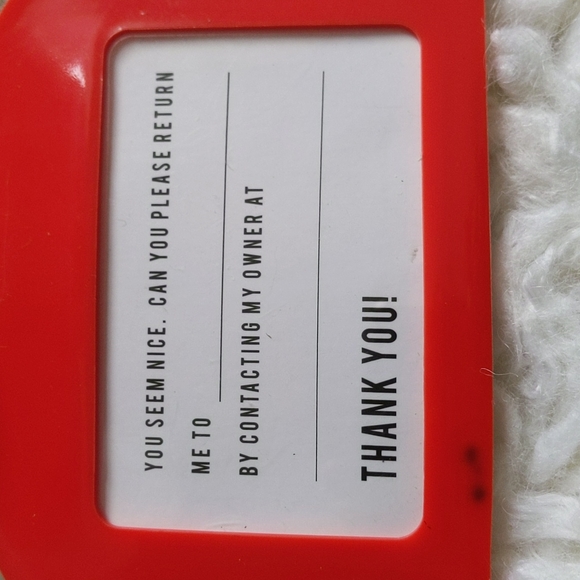 NWTs Set of Two Rainbow Luggage Tags - Picture 5 of 5